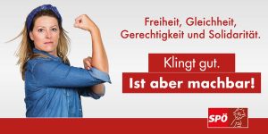 Freiheit, Gleichheit, Gerechtigkeit und Solidarität.